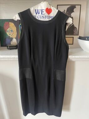 Index Classic Black Sleeveless Sheath Dress